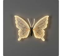 2 Pezzi Lampada Farfalla Solare Dinamica Luce Farfalla Solare Impermeabile