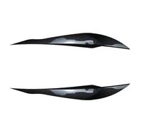 2 Pezzi Lampada Faro Per Auto Sopracciglia Copertura Adesivi Per BMW Per Serie 3 Per F30 F35 2013-2018 Palpebre Auto Nero Lucido Alloggiamenti fari anteriori auto(Carbon Pattern)