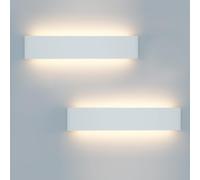 2 Pezzi Lampada Interno LED moderne Applique da Parete Illuminazione Luce