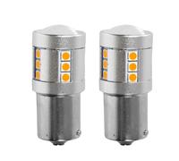 2 Pezzi Lampada LED BAU15S PY21W 21 SMD 3030 12V 24V 300lm 3.5W Giallo Ambra