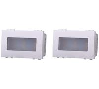 2 Pezzi Lampada Led Segnapasso 3000K, Compatibile Con Bticino Living Light (Bianco)