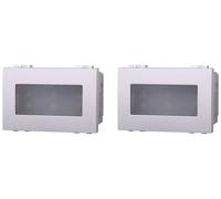 2 Pezzi Lampada Led Segnapasso 6000K, Compatibile Con Bticino Living Light (Bianco)