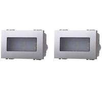 2 Pezzi Lampada Led Segnapasso 6000K, Compatibile Con Bticino Living Light (Grigio)
