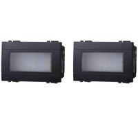 2 Pezzi Lampada Led Segnapasso 6000K, Compatibile Con Bticino Living Light (Nero)