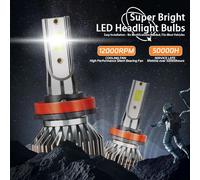 2 pezzi lampadina per fari auto 12000LM 6000K H1 9005 9006 kit di conversione fari LED faro per auto mini formato H4 H11 H7