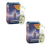 A2ZWORLD Lampadine alogene H6 BA20D 12V 35/35W per scooter e motorino, 2 pezzi