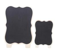 2 pezzi lavagna in legno bifacciale bacheca creativa for messaggi promemoria scrittura avviso decorazione for la casa Per l'uso in uffici o case