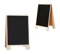 2 Pezzi Lavagna in Legno Doppia Faccia Supporto, Nero, Semplice | Cedro, per Graffiti e Avvisi, Facile da Scrivere e Rimuovere, Camere da Letto e Sale Riunioni