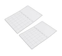 2 Pezzi Lavagna Magnetica Cancellabile A3, Piano Casa Settimanale | Griglia Mensile e Settimanale, PET Magnete, Rimozione senza Tracce, per Cucina e Famiglia