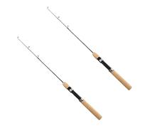 2 pezzi LCE canna da pesca, canne da ghiaccio invernali, esche da pesca per spinning, casting, canna dura senza mulinello, utile e pratica e combo per caccia, canna da pesca LCE (75 cm)
