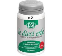2 PEZZI | Le Dieci Erbe +Forte, Integratore Alimentare Vegetale con Tarassaco, Lassativo Naturale Contro Stitichezza e Flatulenza | 200 capsule