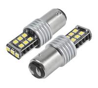 2 Pezzi LED CANBUS Lampadine 15SMD 2835 7,5W 1157 (P21/5W) Bianco 12V/24V