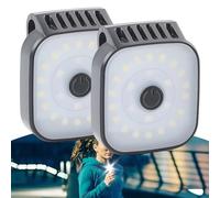 2 pezzi LED clip lampade, clip lampada da corsa luce frontale su torcia, lampada ricaricabile a clip, luce toracica ad alta luminosità, clip notturna, luce di corsa, per jogging, arrampicata
