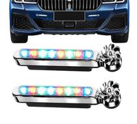 2 pezzi LED di energia eolica auto - Luce per auto a LED di energia eolica, Luce di voiur LEdD, per veicoli | Per Viaggi Automotive Bici Viaggi su strada Camp