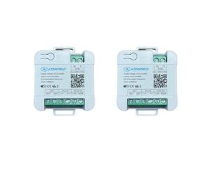 2 Pezzi LED Dimmer WiFi 2.4G + Pulsante, 12V 24V 48V 6A, Compatibile Con TUYA e Smart Life, Controllo Smart APP/Voce/Pulsante, IP20