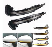 2 Pezzi LED Dinamico Indicatori di direzione Indicatore Per Audi A1 8X 2011 2012 2013 2014 2015 2016 2017 (Nero)
