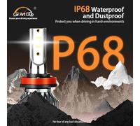 2 pezzi LED faro per auto Mini formato H4 H11 H7 LED lampadina per fari per auto 12000LM 6000K H1 9005 9006 kit di conversione fari