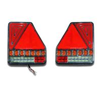 2 Pezzi LED Neon Freno Luci Triangolo Dynamic Giri Segnale 12/24V per Trailer