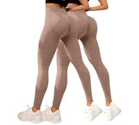 2 Pezzi Leggins 3D Anticellulite Donna Solenao Leggings Anti Cellulite Compressione Graduata Push Up Lipedema Pantacollant Sportivo Senza Cuciture Vita Alta per Fitness Yoga Corsa Modellante Estivi