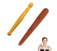 2 Pezzi Legno di Massaggio Aste Baston, Bastone di Massaggio per Riflessologia del Piede, Bastoncino per Massaggi Thailandesi, Strumenti di Trigger Point Massaggiatore per Corpo Testa della Mano