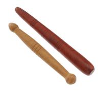 2 Pezzi Legno di Massaggio Aste Baston, Massaggiatori in Legno per Riflessologia, Bastoncino per Massaggi Thailandesi, Strumenti di Trigger Point Accessori per Corpo Testa della Mano