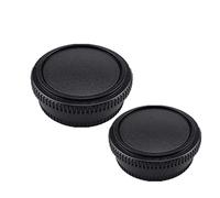 2 pezzi Lens Posteriore Cap+2 pezzi Tappo Corpo compatibile con per Canon FD Mount Lens & FL Mount Lens w/per Canon AE-1P F-1 AV-1 A-1 AE-1 T-80 fotocamera(2 Set)