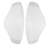 2 pezzi Lente di Ricambio per Visiera di Sicurezza Trasparente in plastica | Resistente AI Graffi, Finestra a Visione Chiara, per Casco e Lavori Fai da Te, 34x24x0,3cm