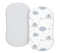 2 pezzi Lenzuolo con angoli per culla neonato fasciatoio custodia morbida e confortevole culla lenzuola con angoli culla coprimaterasso culla lenzuolo biancheria da letto morbido e traspirante tessuto