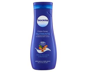 2 Pezzi Leocrema Crema Corpo Nutriente Olio di Mandorle e Pantenolo 400 ml