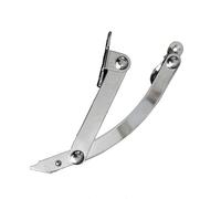 2 pezzi limitatore di porta localizzatore piatta antivento pieghevole tirante estrapolante asta fissa accessori hardware for la casa chiudiporta per Porte Interne(L x Left)