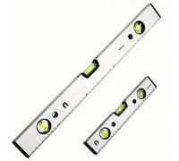 2 pezzi Livella magnetica in acciaio inossidabile resistente con bolla e punta magnetica - Strumento di misurazione da 4 cm/30 cm/60 cm, adatto per falegnameria, costruzione, ristrutturazione domestic