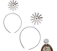 2 Pezzi Loading Creativo Fascia/Forcina Per Capelli - Divertente E Creativa Fascia Per Capelli Rotante Loading Da Donna, Accessorio Per Capellis Accattivante Per Feste, Abbigliamento Casual Quotidiano