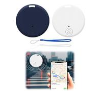 2 Pezzi Localizzatore Chiavi Bluetooth 5.2 con GPS, Smart Tag Compatibile Android e iOS, Tracker Portatile per Chiavi, Portafogli, Zaini, Borse, Animali Domestici e Valigie, Allarme Integrato