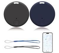 2 Pezzi Localizzatore GPS Bluetooth 5.2 Compatibile con iOS Android, Tracker Smart Tag Intelligente con Allarme Acustico e App per Chiavi, Portafoglio, Borsa, Oggetti, Valigie