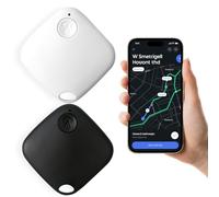 2 Pezzi Localizzatore GPS Bluetooth 5.2 per Chiavi, Borse, Portafogli, Animali, Valigie, Smart Tag Compatibile con iOS e Android, Allarme Sonoro, Ricerca Bidirezionale, Tracker GPS per Android i-Phone