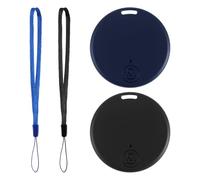 2 Pezzi Localizzatore GPS Bluetooth 5.2, Smart Tag per iOS e Android, Tracker per Moto, Oggetti, Borse, Animali, Valigie, GPS Auto Localizzatore con Allarme Acustico e App blu e nero