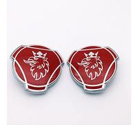 2 pezzi logo Griffin per Scania camion griglia anteriore emblema di ricambio accessori esterni 1401610 (rosso argento)