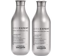 2 Pezzi L'OREAL Shampoo Serie EXPERT Illuminante Magnesium Silver 30ml