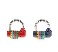 2 Pezzi Lucchetto a combinazione a 4 cifre per Armadietti, Sacche
