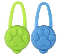 2 Pezzi Luce Lampeggiante a LED di Sicurezza,Luce per Collare Cani e Gatti,Luci di Sicurezza a LED Impermeabili,Lampada a Sospensione per Cani in Silicone,per Cani,Zaini per Bambini(Blu + Verde)
