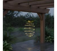 2 Pezzi Luce Solare a Forma di Ananas Design in Ferro Battuto per Patio,