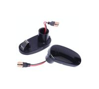 2 pezzi luci di segnalazione laterali dinamiche lampeggianti for Fiat Bravo II Hatchback for Alfa Romeo Mito 955 147 GT 937(Smoked Black)