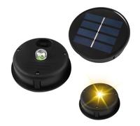 2 Pezzi Luci Solari di Ricambio 8 cm per Lanterna da Giardino,Lampada Solare di Ricambio Bianco Caldo,600mAh/1.2V,IP55,impermeabile Coperchio di Ricambio Solare per Giardini, Terrazze, Balconi
