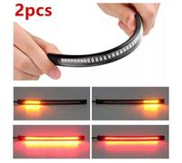 2 Pezzi Luci Stop Posizione 48 LED Integrate Per Moto Barra Tail Light