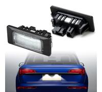 2 Pezzi Luci Targa a LED Compatibile con Audi A4 A5 A6 A7, per VW Golf 6 Plus 2009, Jetta MK6 2011, per Seat Alhambra 2011, 6500K 12V, 18 2835 SMD LED Illuminazione Targa Bianco Xeno, Plug & Play