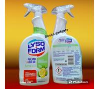 2 Pezzi Lysoform Spray Pulito & Igiene Tè Verde Limone Sgrassatore Rimuove Germi