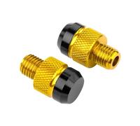 2 pezzi M10*1.25 viti for tappi for specchietti retrovisori for moto in alluminio CNC, bulloni, parti del supporto for specchietto retrovisore(Gold)