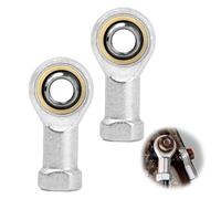 2 Pezzi M10 Cuscinetto Estremità Stelo,M10*1.5 mm Filettatura Femmina Destra,Autolubrificante Cuscinetto a Giunto Sferico,Cuscinetti Testa Snodo per Automotive,Apparecchiature per L'automazione