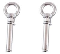 2 pezzi M12 Bullone ad occhiello espansione con vite anello, bulloni di sollevamento in acciaio inossidabile 304 for ancoraggi a muro e mattoni, M12x90mm(M12x70mm)