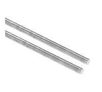 2 pezzi M12 in acciaio inossidabile completamente filettato lunghezza barra 110-516 mm for avvitamento in dadi filettati e fissaggio di assemblaggio(M12x400mm)